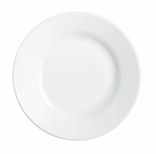 Assiette creuse rond blanc verre Ø 22,5 cm Restaurant Blanc Arcoroc