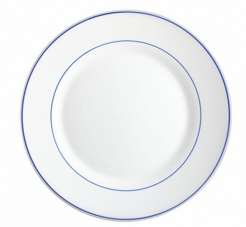 Assiette plate rond blanc verre Ø 19 cm Restaurant Filet Bleu Arcoroc