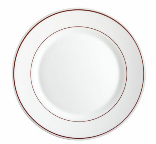 Assiette plate rond bordeaux verre Ø 15,5 cm Restaurant Filet Bordeaux Arcoroc