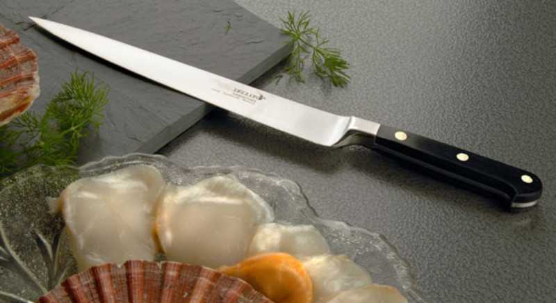 Couteau tranchelard inox 326 g 30 cm inox bois compressé Grand Chef Deglon Deglon