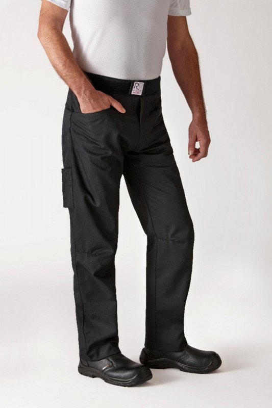 Pantalon de cuisine noir T4 Arenal Robur