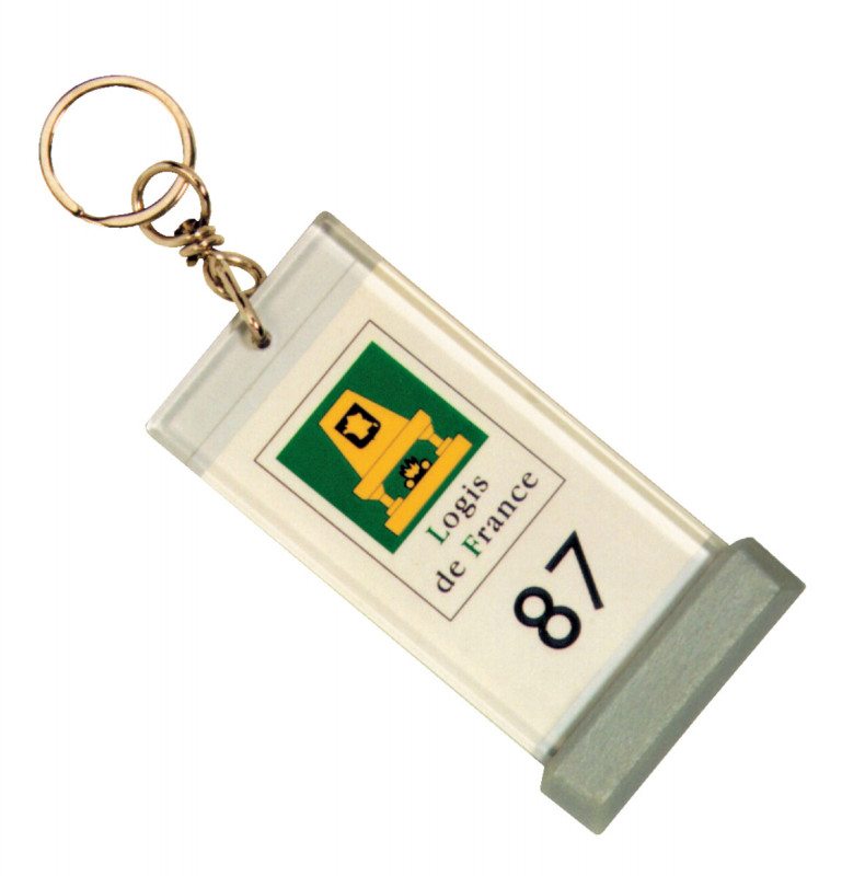 Porte-clés transparent