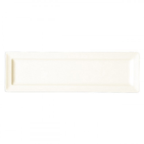 Assiette plate rectangulaire ivoire porcelaine vitrifiée 23x6,9 cm Classic Gourmet Rak