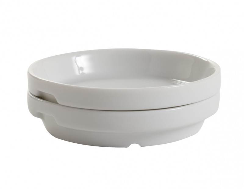 Assiette plate rond blanc porcelaine Ø 13 cm Cafett
