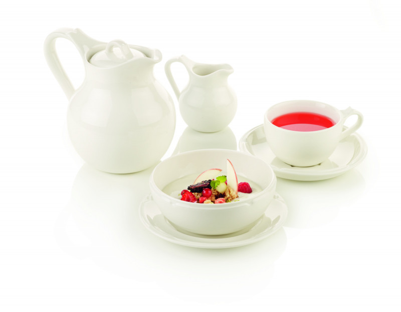 Tasse à bouillon rond ivoire porcelaine vitrifiée 37 cl Ø 12 cm Anna Rak