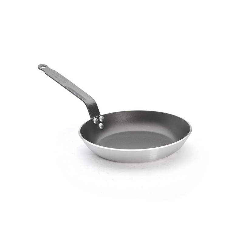 Poêle rond aluminium Revêtement anti-adhésif Ø 24 cm Choc Resto Induction De Buyer