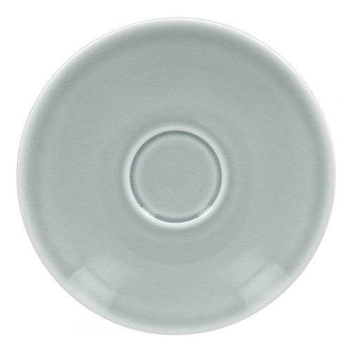 Sous-tasse à expresso rond bleu porcelaine vitrifiée Ø 12,5 cm Vintage Rak