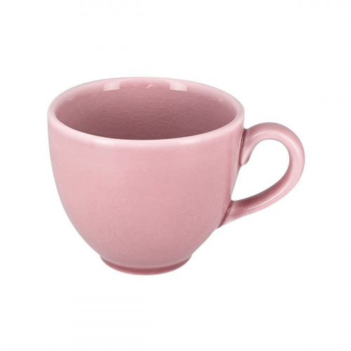 Tasse à expresso rond rose porcelaine vitrifiée 9 cl Ø 6,5 cm Vintage Rak