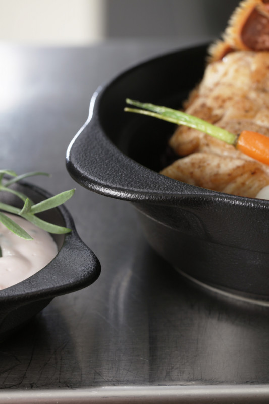 Couvercle pour soupière rond noir porcelaine vitrifiée Ø 15 cm Chefs Fusion Rak