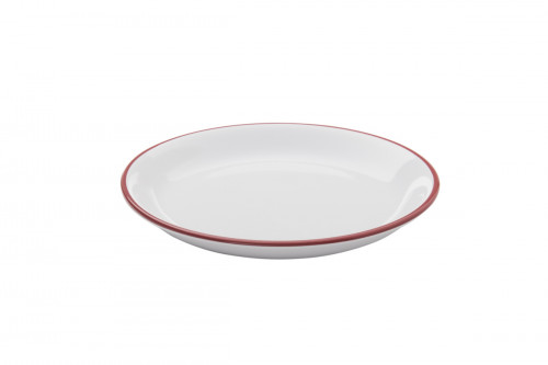 Assiette coupe plate rond blanc grès Ø 20,5 cm Bistrot Pro.mundi