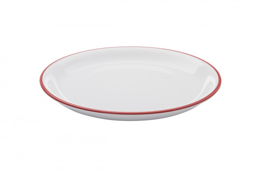 Assiette coupe plate rond blanc grès Ø 25,5 cm Bistrot Pro.mundi