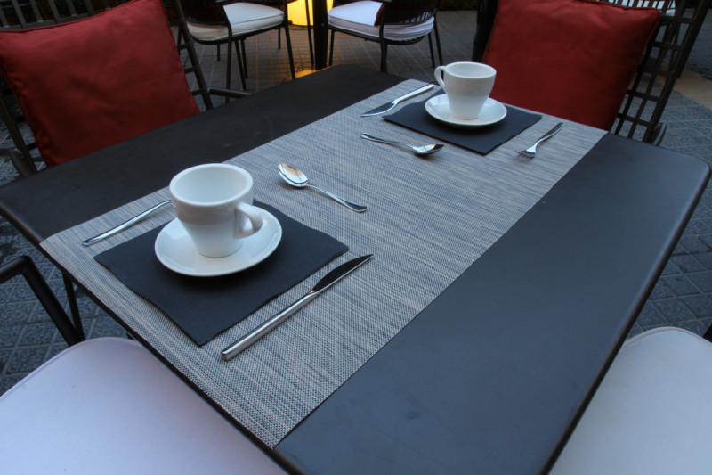 Set de table gris plastique 30x40 cm Santorini Pio Tavola
