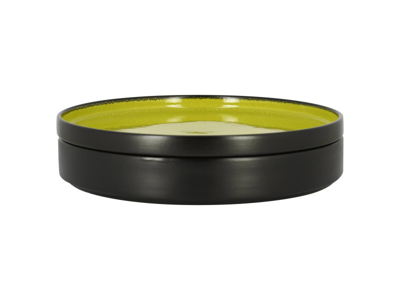 Assiette creuse rond vert porcelaine Ø 20 cm Fire Rak