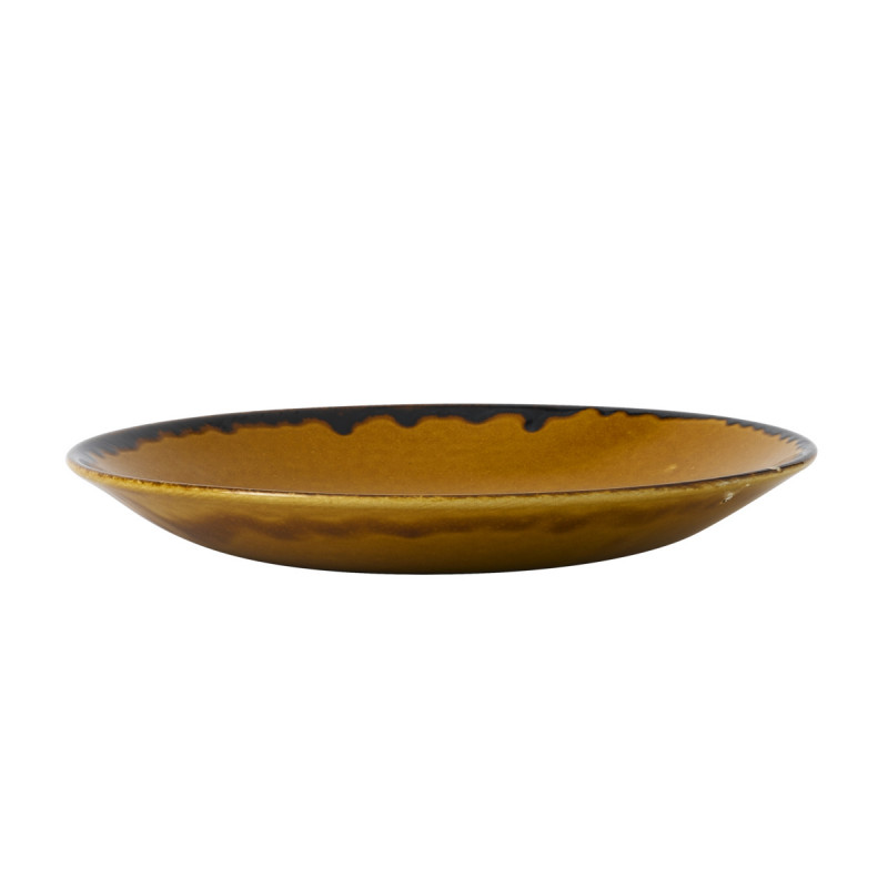 Assiette creuse rond marron porcelaine Ø 25,6 cm Harvest Dudson