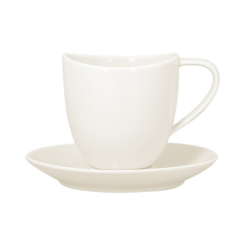 Tasse à café ivoire porcelaine vitrifiée 15 cl Ø 7 cm Swirls Rak