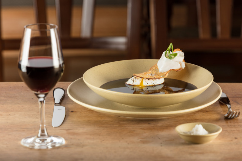 Assiette coupe plate rond beige porcelaine vitrifiée Ø 29,3 cm Genesis Rak