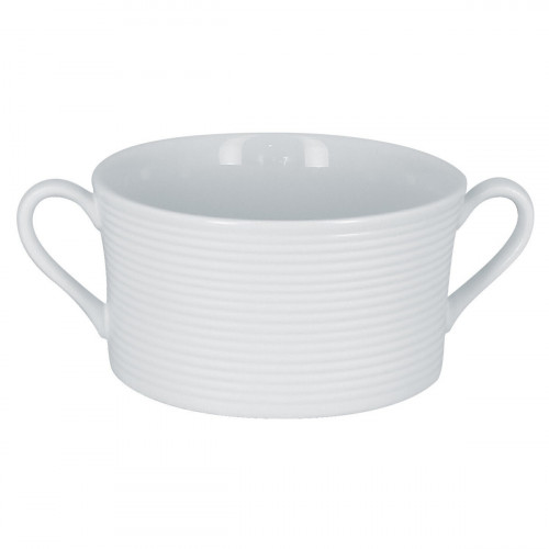 Tasse à bouillon rond blanc porcelaine vitrifiée 35 cl Ø 11 cm Evolution Rak