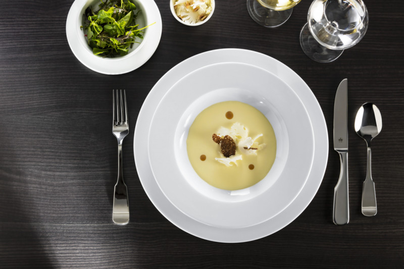 Assiette plate rond blanc porcelaine vitrifiée Ø 24 cm Access Rak