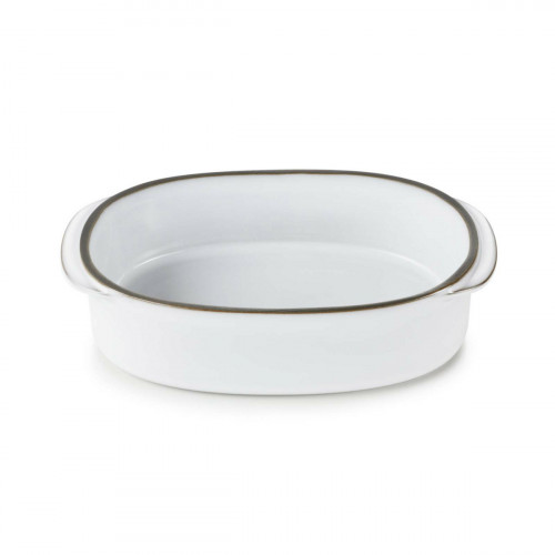 Plat ovale blanc porcelaine 16 cm Caractere Revol