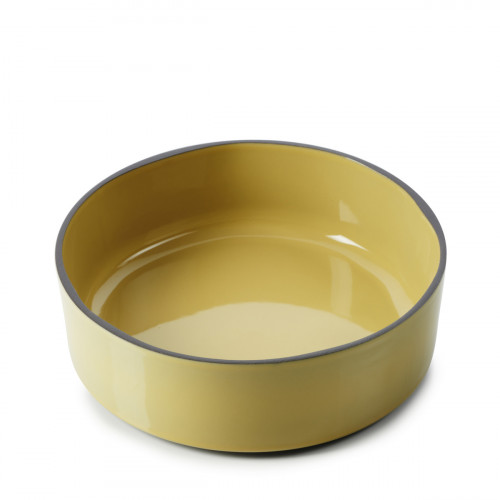 Assiette creuse rond jaune porcelaine Ø 17 cm Caractere Revol