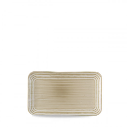 Assiette coupe plate rectangulaire beige porcelaine 27x16 cm Norse Harvest Dudson