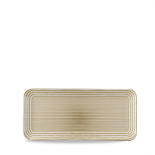 Assiette coupe plate rectangulaire beige porcelaine 35x16 cm Norse Harvest Dudson