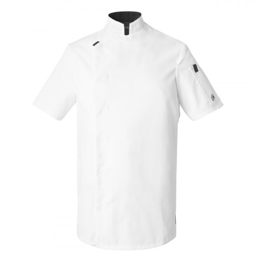 Veste homme manches courtes blanc T2 Shade Molinel
