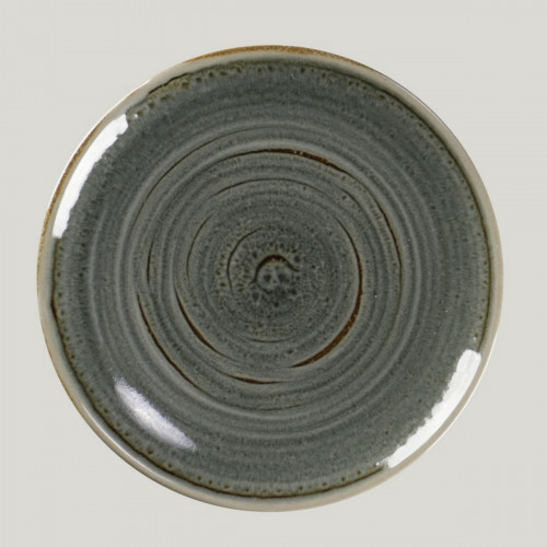 Assiette plate rond gris porcelaine Ø 15 cm Rakstone Spot Rak