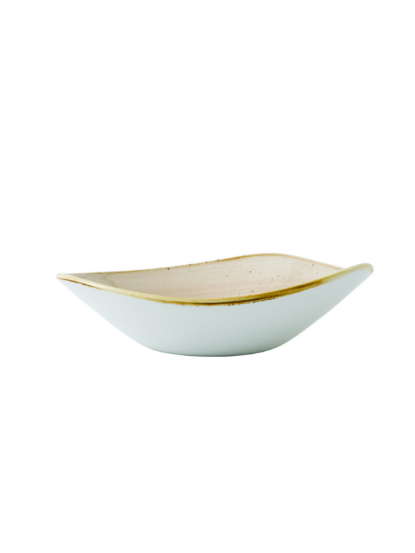 Bol triangulaire Nutmeg Cream porcelaine vitrifiée 18,5 cm Stonecast Churchill