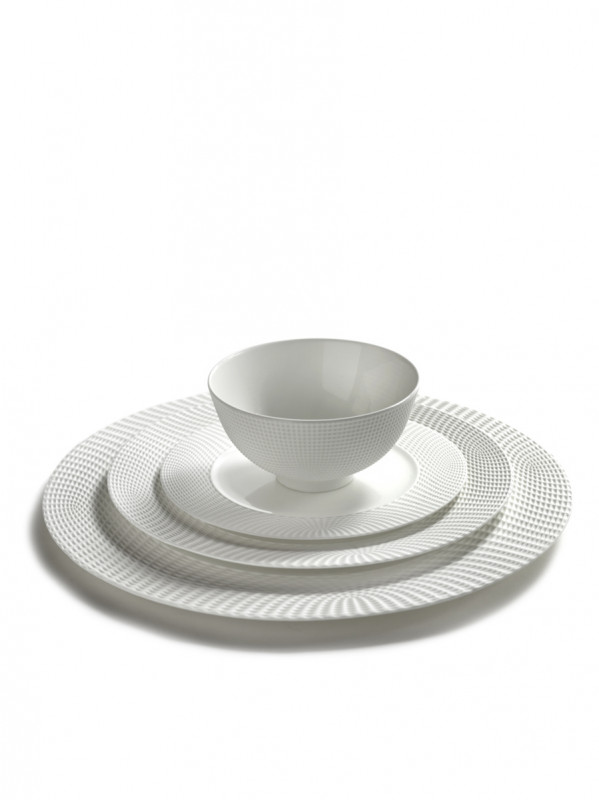 Bol rond blanc porcelaine bone china Ø 12 cm Nido Serax