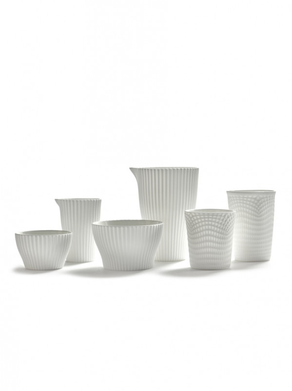 Bol conique blanc porcelaine bone china Ø 8 cm Nido Serax