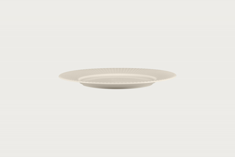 Assiette plate rond blanc porcelaine bone china Ø 25,1 cm Spectra Rak