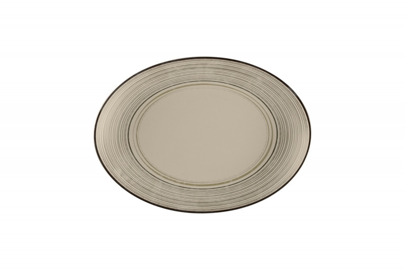 Plat ovale Argila Décor Epura porcelaine 32 cm Earth Rak