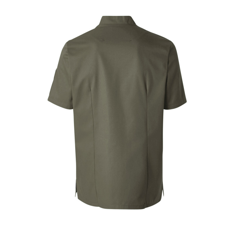 Veste de cuisine homme manche courte vert kaki T1 Shade Molinel