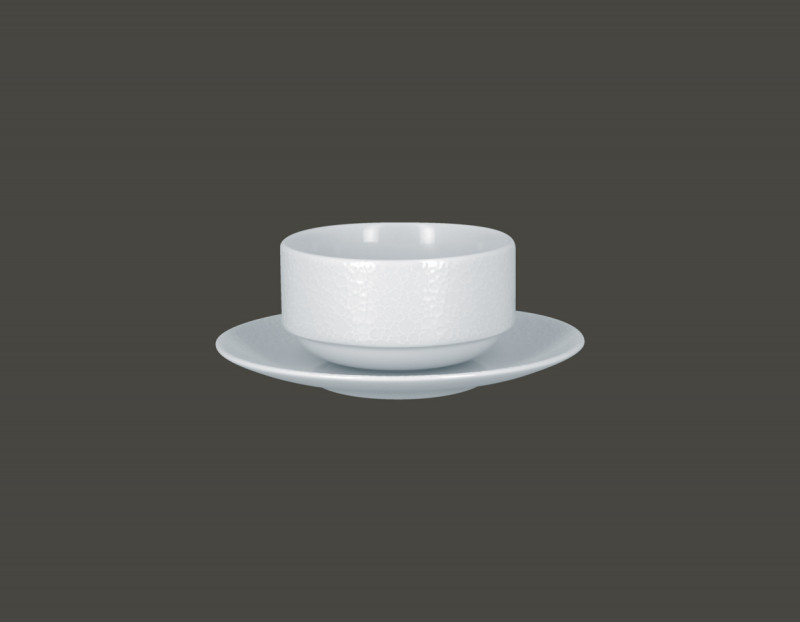 Tasse à bouillon sans anse rond blanc porcelaine 30 cl Ø 10,5 cm Charm Rak