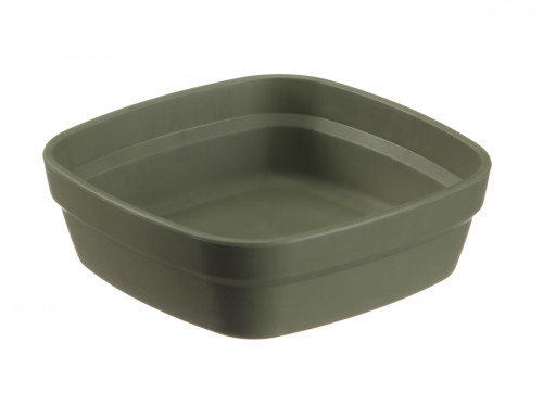 Ravier carré vert fibre végétale 11 cm Liliroc Saint Romain