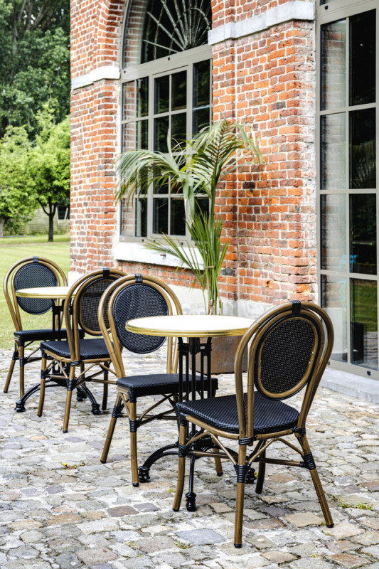 Chaise noir 90x41x56 cm Paris Flexmob