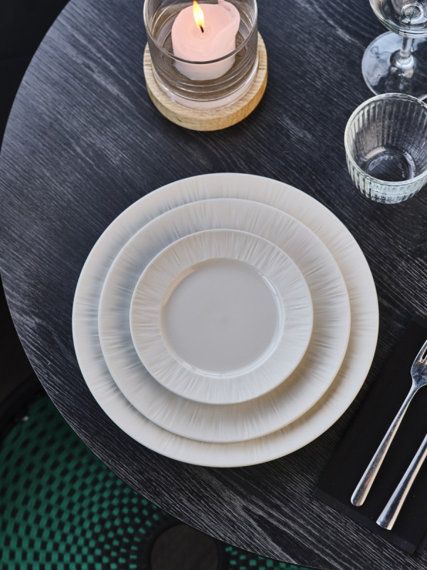 Assiette plate rond blanc porcelaine Ø 27 cm Pure White Proof