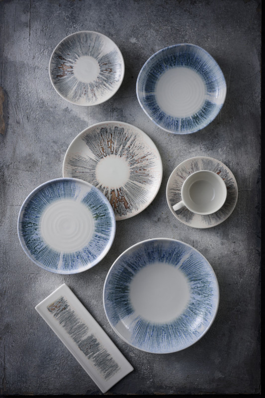 Tasse à expresso rond Blue porcelaine vitrifiée 10 cl Ø 6,5 cm Lyra Churchill