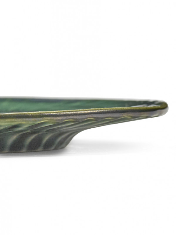 Sous tasse à cappuccino rond vert grès émaillé 14,5 cm Ø 14,5 cm Verde Lanza Serax