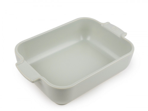 Plat à four rectangulaire vert sauge porcelaine 25 cm Céramique Peugeot Saveurs