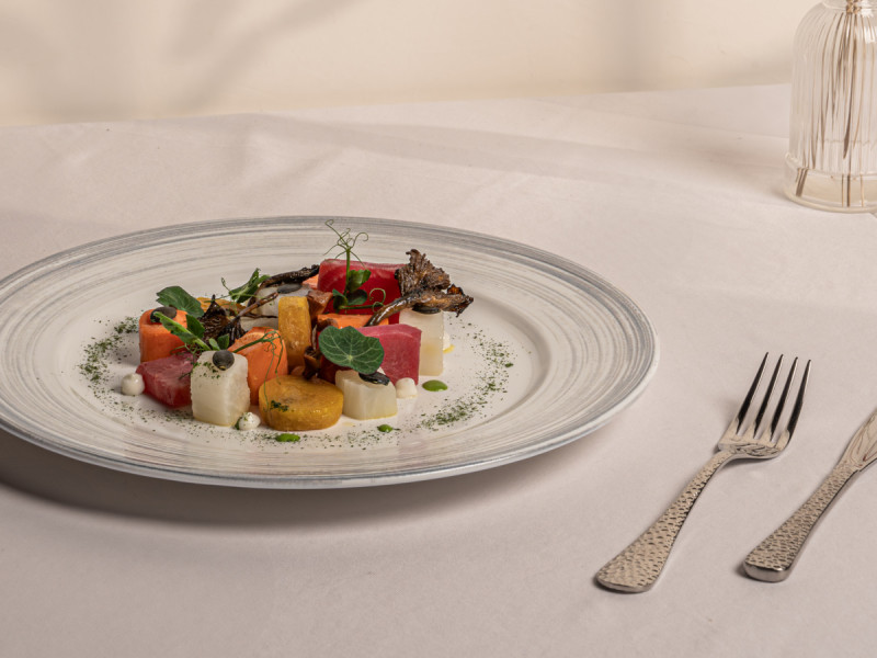 Assiette plate rond blanc porcelaine Ø 21 cm Sublime Rak