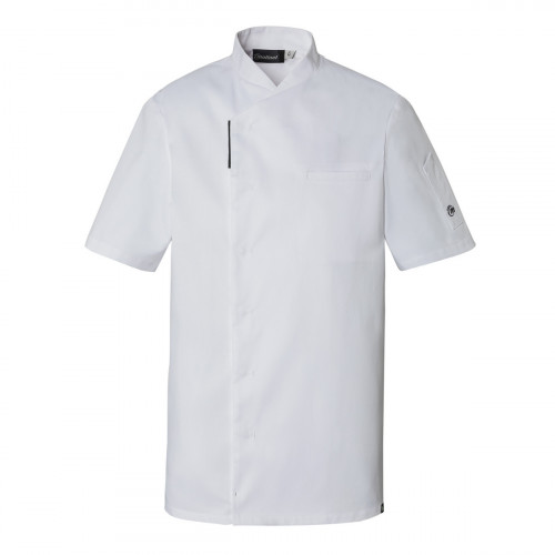 Veste de cuisine manches courtes blanc T7 Reko Molinel