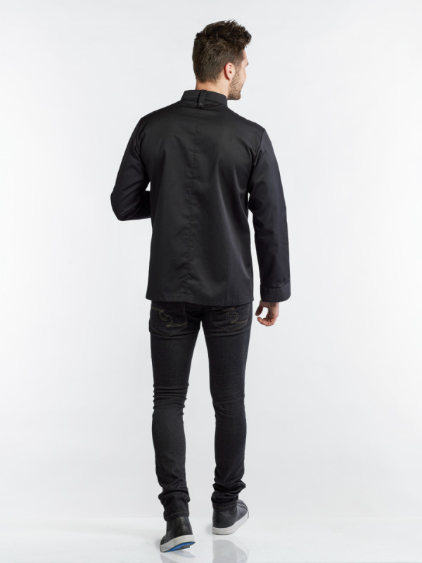 Veste de cuisine manches longues noir XXXL Sabor Chaud Devant