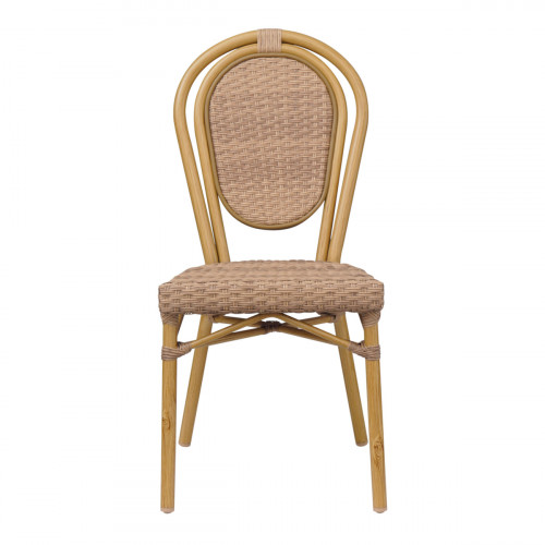 Chaise d'extérieur noisette 89x43x55 cm Paris Flexmob