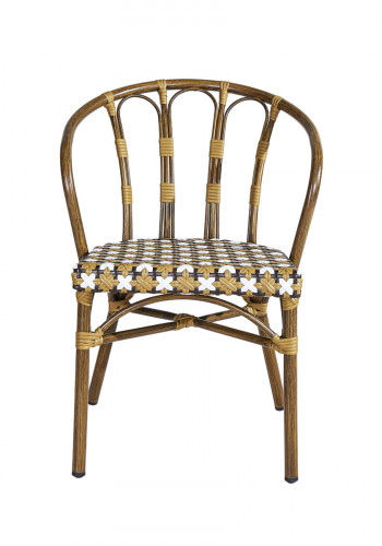 Fauteuil d'extérieur brun 77,5x56x59,5 cm Clichy Flexmob